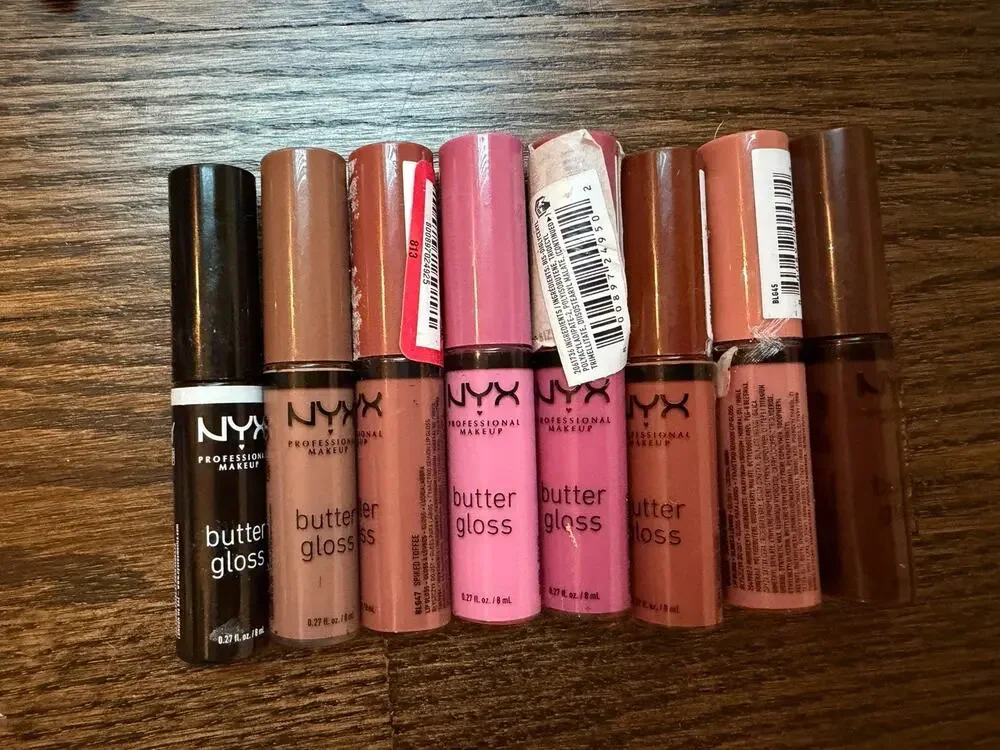 NYX Butter Gloss Set Of 8 Lip Glosses NEW